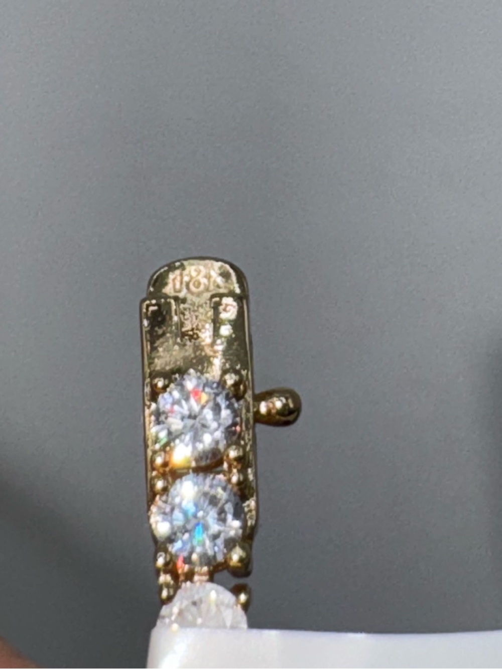 18k 15ct Tennis Necklace - Picture 11 of 12